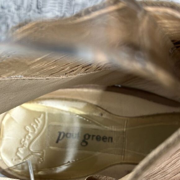 PAUL GREEN 7.5 Willow Peep Toe Bootie Boot Perforated - Picture 9 of 12